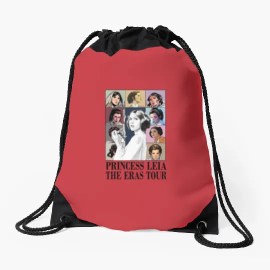 Princess Leia Eras Tour, Vintage Princess Leia Drawstring Bags