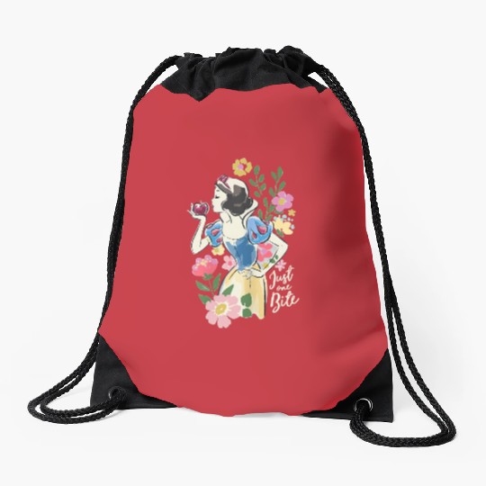 Retro Disney Snow White And The Seven Dwarfs Floral Drawstring Bags,