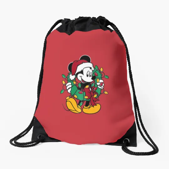 Disney Mickey Mouse Lights Raglan Baseball Drawstring Bags Drawstring Bags