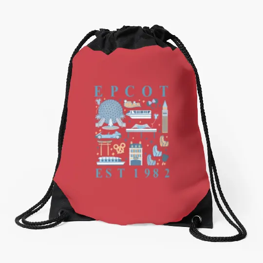 Disney Epcot Since 1982 Drawstring Bags, Disney Trip Family Drawstring Bags, Disney Aesthetic Drawstring Bags, Disneyworld Drawstring Bags, Disneyland Drawstring Bags,  Drawstring Bags