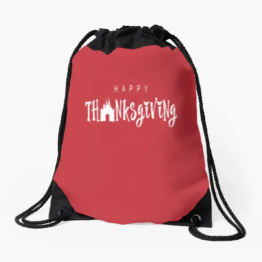 Happy Thanksgiving Disney Drawstring Bags