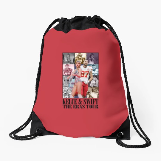 Discover Taylor Taylor version Travis Kelce Eras Tour Drawstring Bags