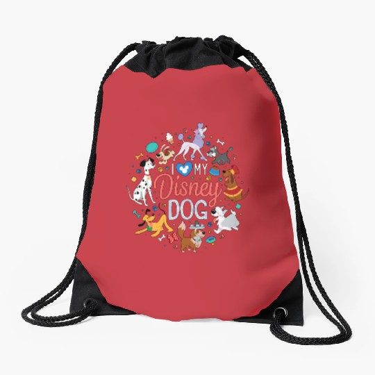 Disney Pets Group I Love My Disney Dog Drawstring Bags