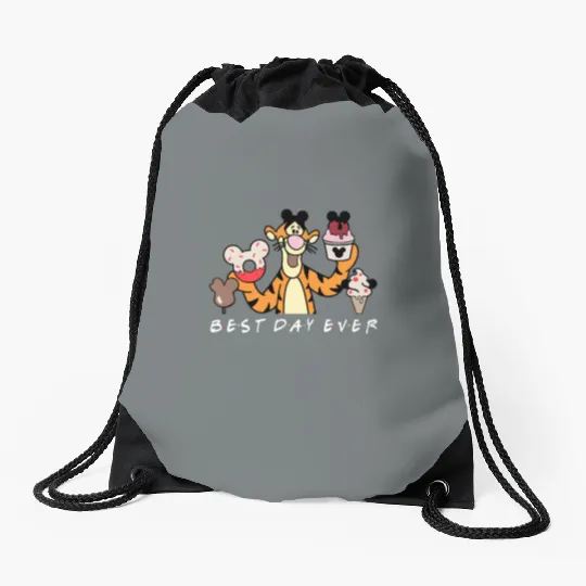 Tigger Best Day Ever, Tigger Disney Snacks Drawstring Bags