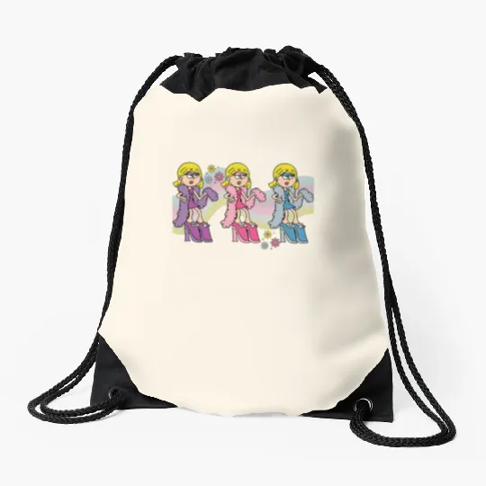 Groovy Lizzie Mcguire Drawstring Bags, reto lizzie mcguire Drawstring Bags, Disney channel Drawstring Bags, Disney Drawstring Bags