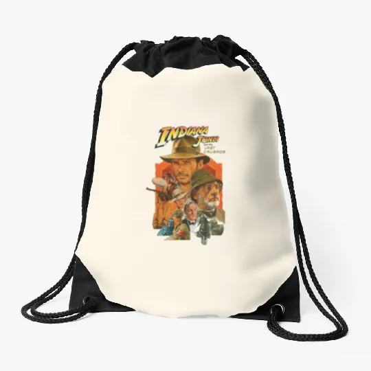 Vintage 90s Indiana Jones Adventure Disneyland 1995,Indiana Jones Drawstring Bags, Vintage Disney Movie Drawstring Bags