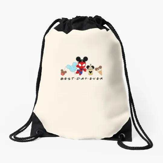 Spiderman Best Day Ever Drawstring Bags, Baby Spiderman, Disney Snacks Drawstring Bags
