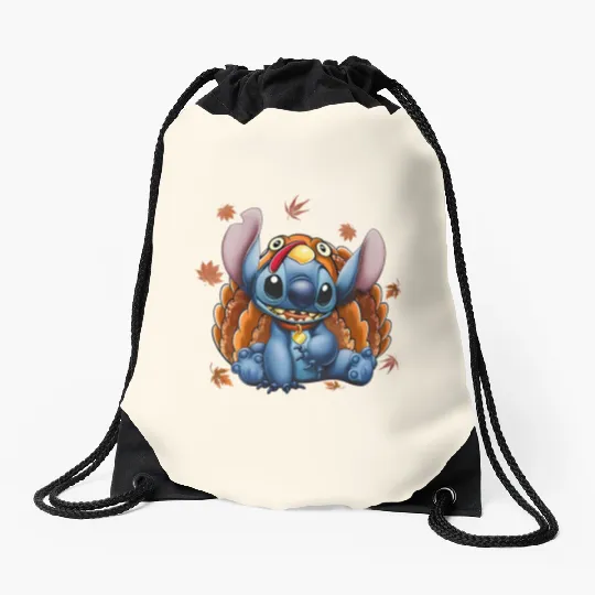 Disney Thanksgiving Turkey Stitch Drawstring Bags