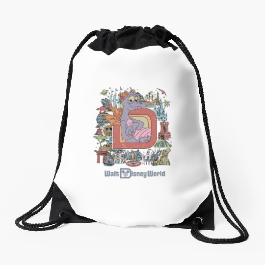 Disney Epcot Figment Drawstring Bags, Disney Figment Drawstring Bags