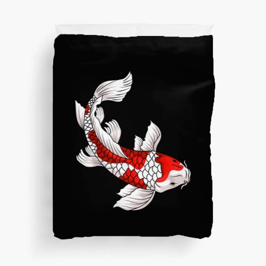 Japanese Koi Fish Carp Nishikigoi Taisho Sanke Duvet Covers