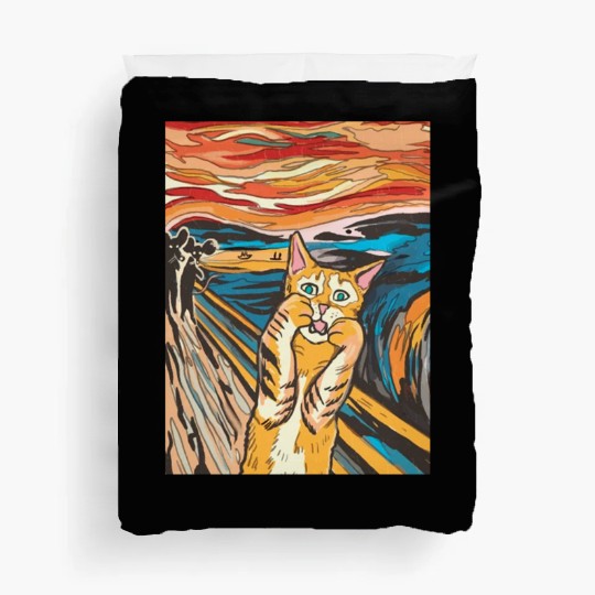 The scream of the cat Duvet Covers