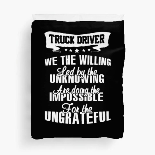 truck driver Duvet Covers