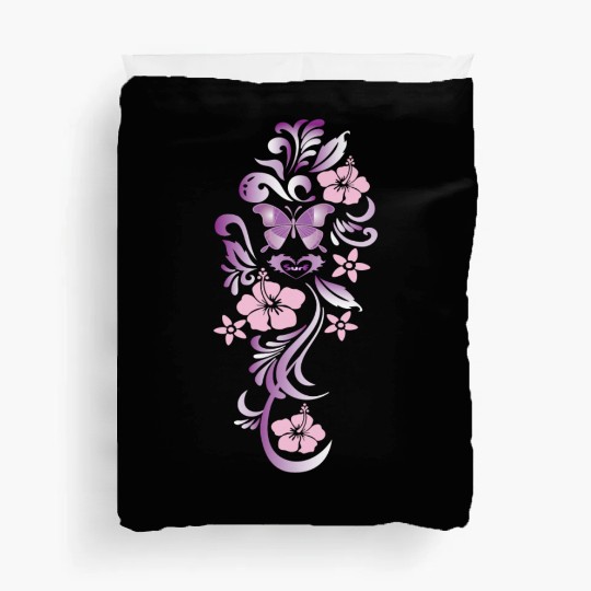 darr butterfly flower des Duvet Covers