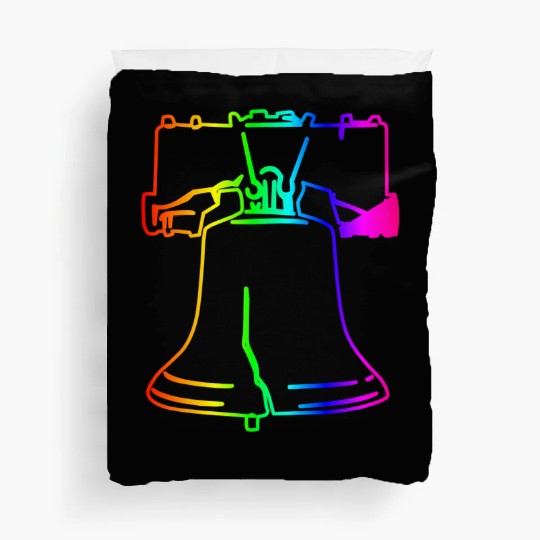 Rainbow Liberty Bell Duvet Covers