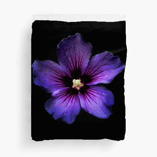 blue hibiscus Duvet Covers
