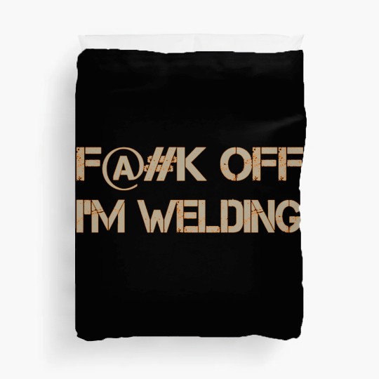 Fuck Off Tan-Orange Duvet Covers