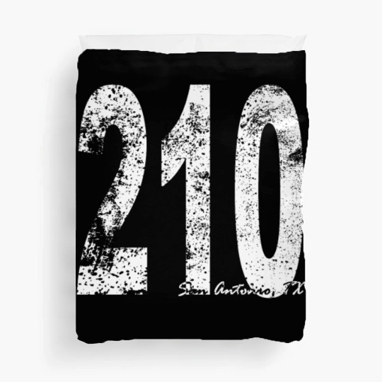 Vintage San Antonio Area Code 210 Duvet Covers