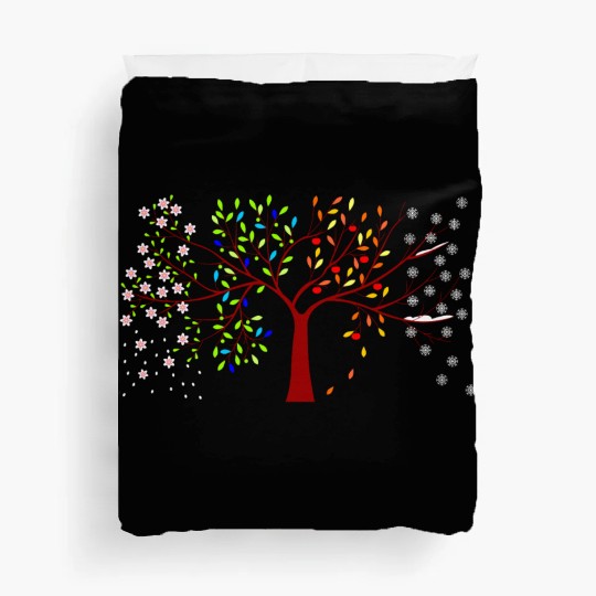 four seasons tree Duvet Covers