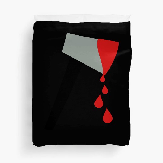 axe hatched tree felling halloween Duvet Covers