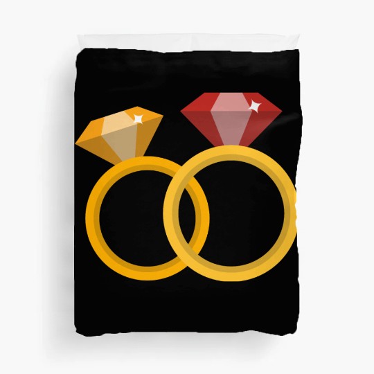 Wedding Rings Duvet Covers
