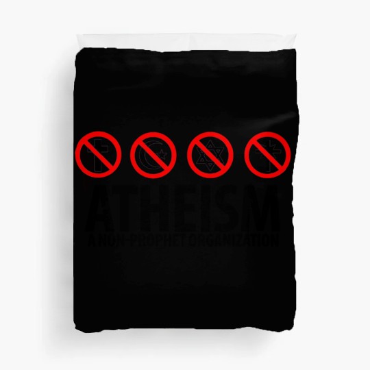 Atheism: A Non Prophet Organization Duvet Covers