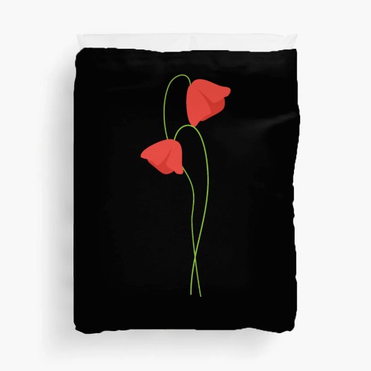 Poppy flower Duvet Covers
