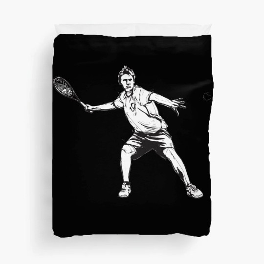 tennis player Duvet Covers