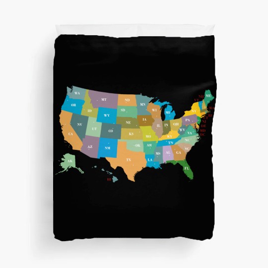 US States Duvet Covers
