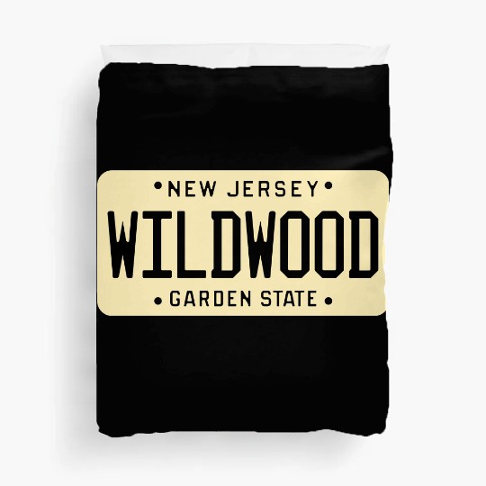 Wildwood New Jersey License Plate Duvet Covers