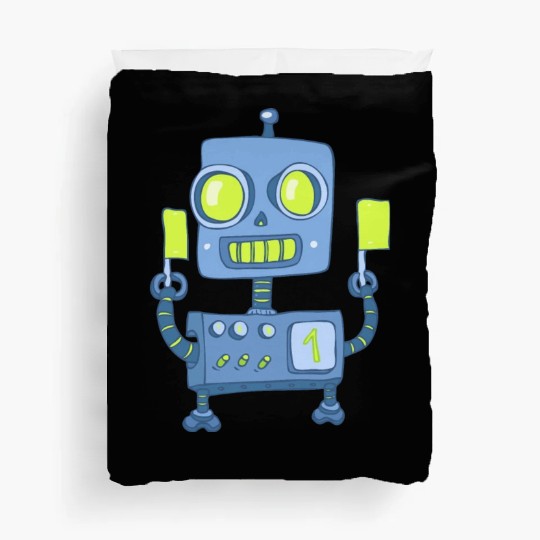 22 robot 29 png vectorstock 4842445 Duvet Covers
