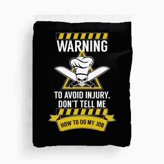 CHEF - AVOID INJURY, I'M A CHEF Duvet Covers