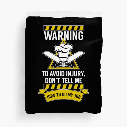 CHEF - AVOID INJURY, I'M A CHEF Duvet Covers