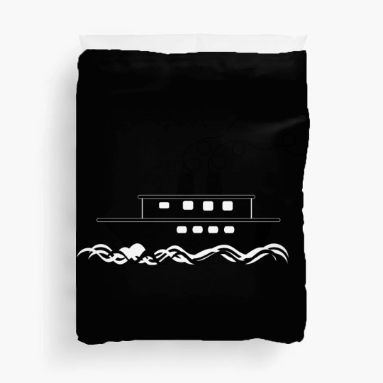 ship boat canoe sailboat submarine yacht anchor136 Duvet Covers