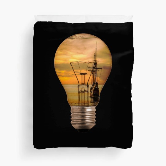 ship boat canoe sailboat submarine yacht anchor241 Duvet Covers