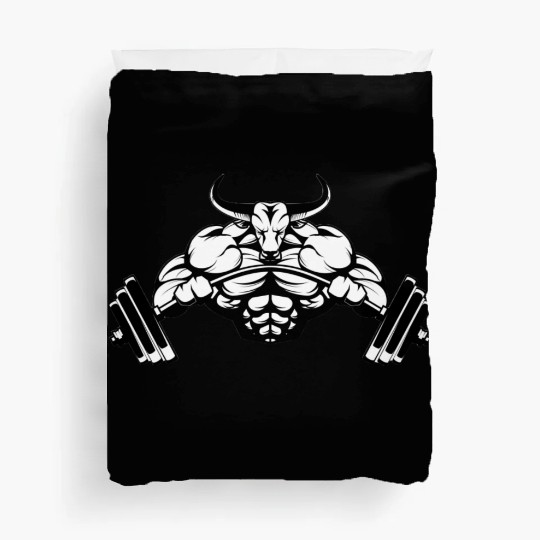 gym ripped Duvet Covers