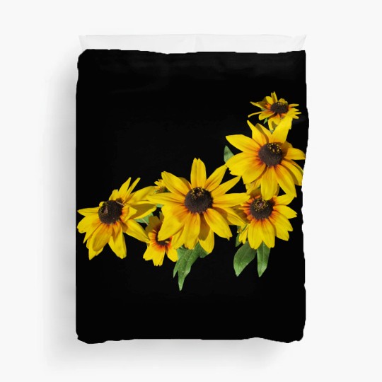 flowers lilies tulips orchids sunflower dahlia ger Duvet Covers
