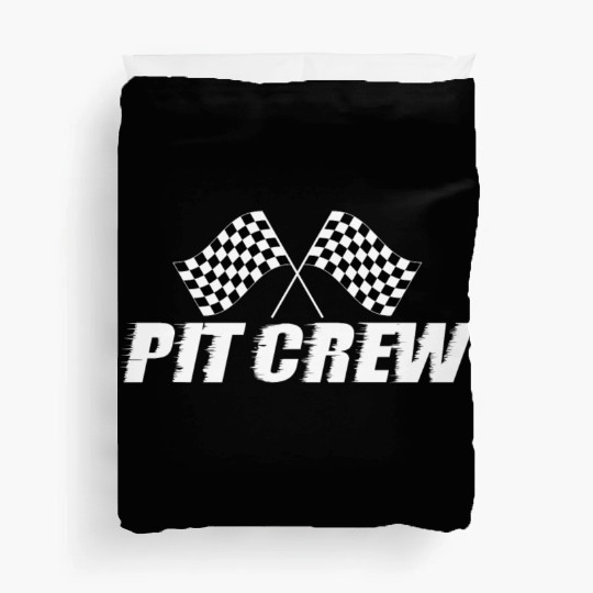 Pit Crew Racing Team Sports Racers Track Pit Stops Duvet Covers