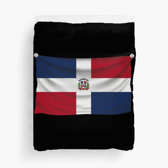 flag dominican republic Duvet Covers