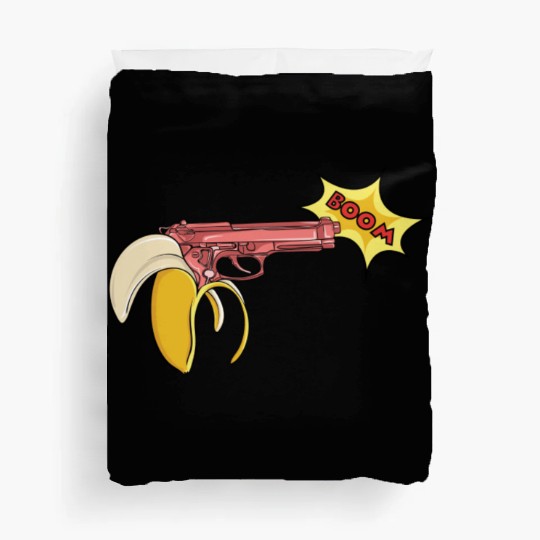banana gun Duvet Covers
