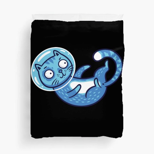 Space cat Duvet Covers