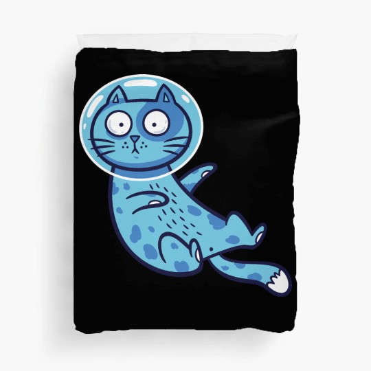 Space cat Duvet Covers