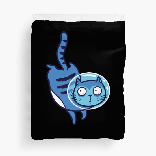 Space cat Duvet Covers