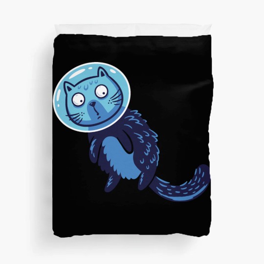 Space cat Duvet Covers