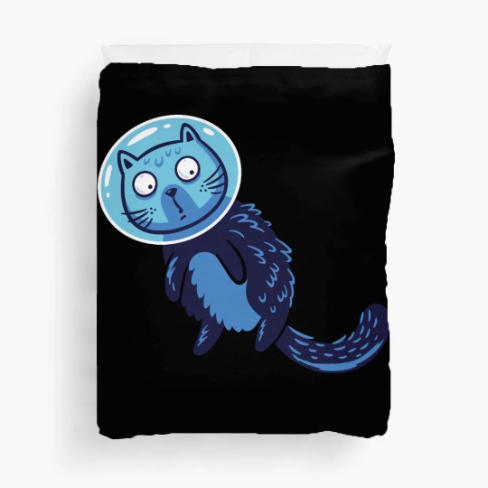 Space cat Duvet Covers