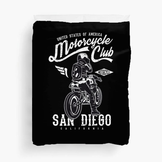 MotorcycleClub San Diego California Duvet Covers