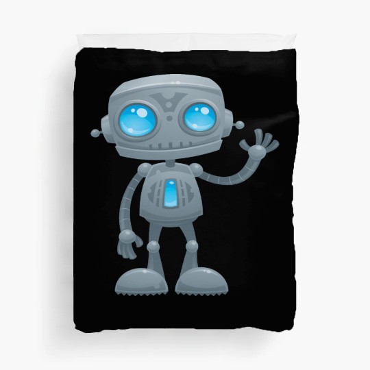 Waving Robot Duvet Covers