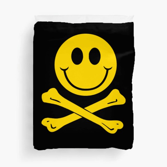 Smiley Pirate Skull and Crossbones Duvet Covers