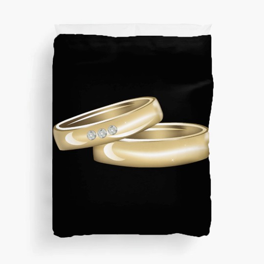 Wedding rings 03 Duvet Covers