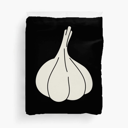 garlic knoblauch veggie vegetable gemuese2 Duvet Covers