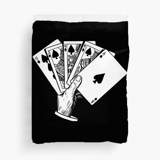 Royal Flush Vintage Illustration Duvet Covers